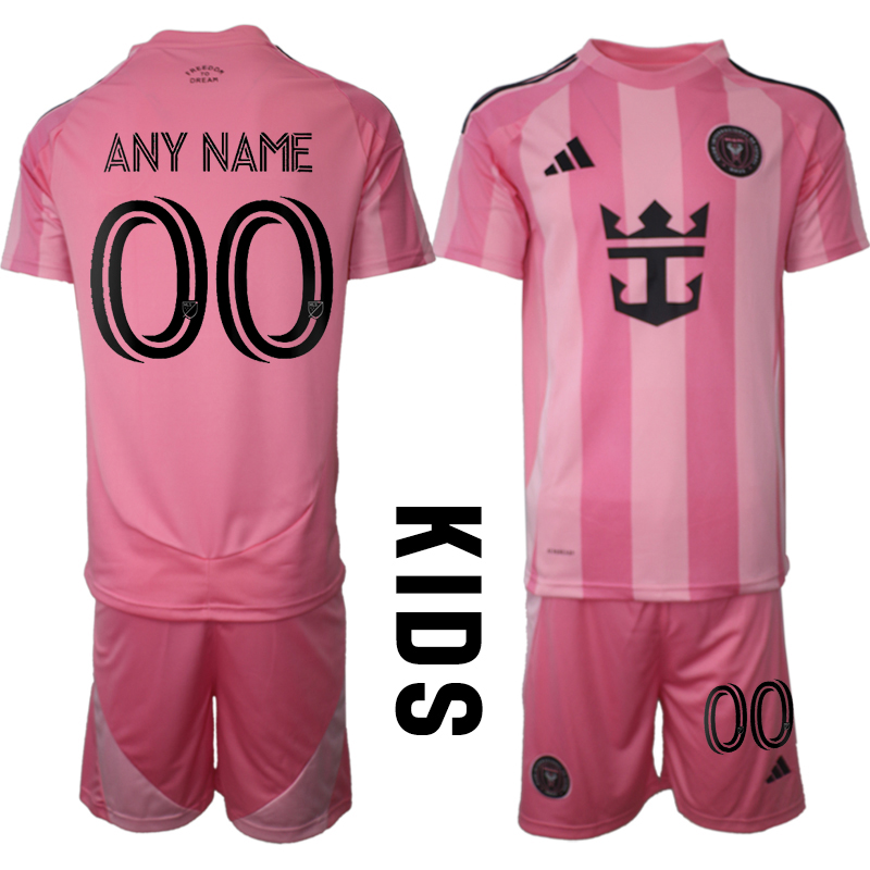 Youth 2025-2026 Club Inter Milan CF home Pink customized Soccer Jersey